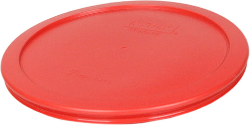 Pyrex 7402-PC 6/7 Cup Red BPA-Free Plastic Lid, 4-Pack, Made in USA