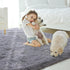 4x5.3 Amearea Premium Soft Area Rug Feet, Grey Rugs for Living Room, Fluffy Carpet for Bedroom Nursery Playroom Teen