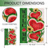 Welcome Summer Watermelon Garden Flag, Double Sided Sunflower Decorative Outdoor Home Decor, 12 x 18