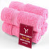 YRALY Premium Turkish Cotton Washcloths (4 Pack) Hotel Quality Ultra Soft & Absorbent