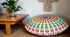 22 Inch 22", CRAFT KALA Meditation Floor Pillow Cover Round Pillow Seating Hippie Decorative Adults Bohemian Mandala