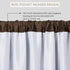 Elrene Home Fashions Versailles Room-Darkening Faux-Silk Waterfall Window Valance, 52" x 36", Chocolate Brown