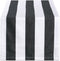 DII Cabana Dobby Stripe Tabletop Collection, Black & White 18x108-inch Table Runner