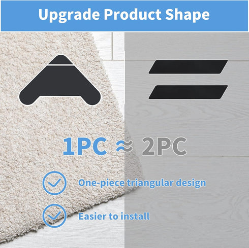 16 PCS Grippers for Rugs, Lakuti Non Slip Dual Sided Rug Pads for Hardwood Floors and Tiles