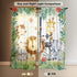 Yilinata 84 84 Jungle Safari Window Curtains for Kids Boys Girls Watercolor Cartoon Forest Animals Baby Living Room