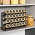 AOZITA 28 Countertop, Spice Rack Organizer for Cabinet, Empty Spice Jars with Bamboo lids, Funnel, Spice Labels