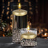 Mega Candles 12 pcs Unscented Gold Floating Candles | Hand Poured Wax Candle, 3 Inch Diameter