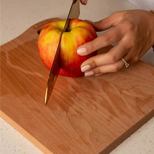 Wooden Cutting Boards for Mom, 12 x 9" Engraved with Mother's Poem, Kitchen Gift with Heart Cut Out