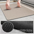 Bathroom Mat Rugs 47x17, Large Diatomaceous Earth Bath Mat, Non Slip Rubber Backed Quick Dry Shower Mat