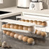 Auto Rolling Fridge Egg Organizer, Space Saving Eggs Dispenser for Refrigerator Storage, Home Egg Holder