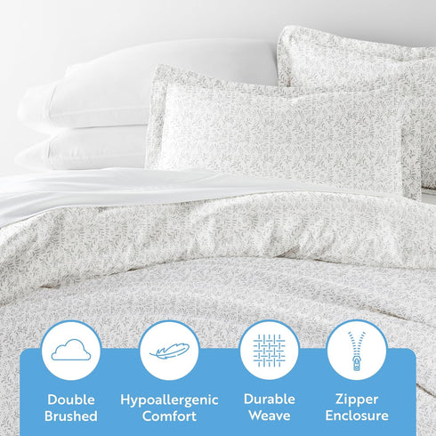 Linen Market Twin Duvet Cover Set, Hotel-Like Comfort with 1 Pillow Sham, Exquisite Prints