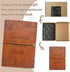 Blank Recipe Book To Write In Your Own Recipes,5.6 X 8.2 Recipe Ring Binder with PU Leather Cover,Recipe Journal with 160 Recipes (brown)