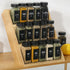 GMAMXD 36 Set, 4oz 492 1 Glass Spice Jars with Labels, Spice Jar Spice Containers, Seasoning Containers with Black