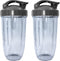 Blendin Replacement Parts for Nutribullet 600W, 900W, Includes 2 Colossal Cups and 2 Flip Top Lids