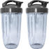 Blendin Replacement Parts for Nutribullet 600W, 900W, Includes 2 Colossal Cups and 2 Flip Top Lids