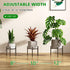 AMOOSON 8 9 10 11 12 inch Plant Stand Indoor Adjustable, Metal Modern Plant Stand, Heavy Duty Stable Plant Pot Flower
