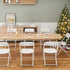 Set 2, Commercial 350 lb (2, VINGLI White Plastic Folding Chairs, of Heavy-Duty Seats with Steel Frame, Capacity