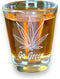 Pot Leaf Go Green Shot Glass, 2oz