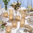 36 NITIME Pcs Assorted Gold Votive Candle Holders, Tea Light Candle Holder Glass for Wedding Table Decor, Gold Candle