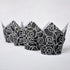 Muffin Greaseproof Paper Baking Cups, 2" x 3-1/2" Black Fancy Floral Print Tulip Baking Cup Case of 125 pcs