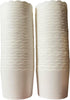 50-Pack Paper Baking Cups - Greaseproof Disposable Cupcake Liners (White, Large Cups)