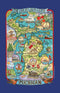 Kay Dee Designs Michigan Map Tea Kitchen Towel, 18" x 28", Adventure Destinations, Various
