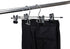 6 Quality Heavy Duty Pants Hangers, Extra Wide Adjustable Clips, Multi Stackable Add on Hangers, Chrome