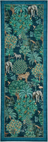 2.5x8 GarveeHome Jungle Rug Kitchen Runner Rug Non Slip Washable Runners for Hallways, Animal Print Runner Rugs