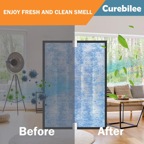 MSA3 True HEPA Filter Replacement for MSA3/MSA3S Membrane Solutions 3-in-1 Air Cleaner, 2 Pack