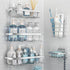 Liuoud 5 Pack Shower Caddy Organizer Rack Shelf for Inside Shower, Self