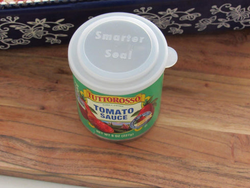 Smarter-Seal Food Can Lids/Covers, 8-Pack Clear Color, 4 Small & 4 Large Lids