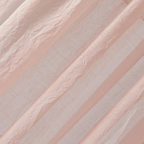No. 918 Tayla Crushed Texture Semi-Sheer Curtain Panel, 50" x 84", Blush Pink