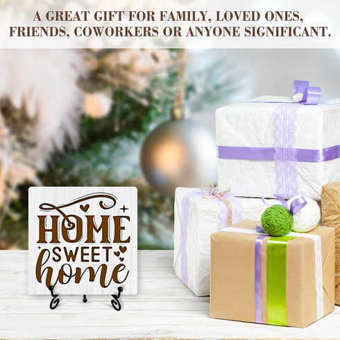 Home Desk Decor, Home Sweet Home Sign With Iron Stand, Housewarming Gifts For New Home Owners -20