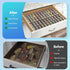 Spice Drawer Organizer, 4 Tier Clear Acrylic Rack for Kitchen, Expandable from 13" to 26" Spice Rack Tray (8 Pcs Clear)