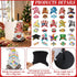 Otoolling Countertop 15 Set Holiday Interchangeable Paper Towel Holder Vintage Gnome Metal Stand Towels Paper Holder