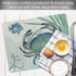 Cut N' Funnel Oceana Designer Flexible Plastic Cutting Board Mat, 15" x 11.5", Easy to Clean