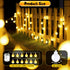 1 Pack 23 50 8 Enhon ft LED Battery Operated String Lights, Globe Starry Fairy Lights, Modes, Plug in with Timer