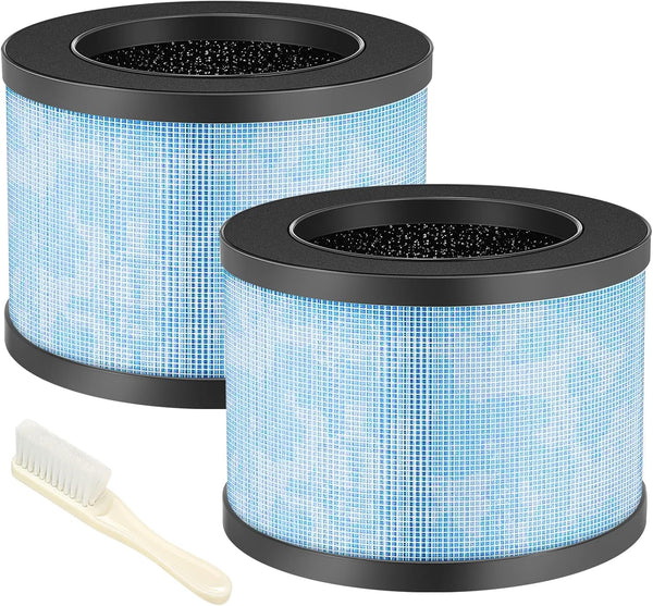 MK01 MK06 DH-JH01 H13 True HEPA Replacement Filter, Compatible with Multiple Models, 2 Pack