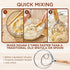 Danish Dough Whisk Bread Mixer - Hook Dutch Pizza Dough Making Accessories, Great As A Gift