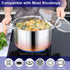 LIANYU 8 QT Stock Pot, Heavy Duty Stainless Steel, Large Cooking Pot for Pasta, Soup, Noodles, with Glass Lid