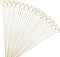 Tinsow 30 Pcs Metal Floral Place Card Holder, 13.4 Inch Heart Shape Flower Picks Clip for Floral Arrangement, Golden