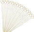Tinsow 30 Pcs Metal Floral Place Card Holder, 13.4 Inch Heart Shape Flower Picks Clip for Floral Arrangement, Golden