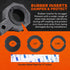Off-Road ATV UTV Light Bar Mounts, Mounting Bracket Kits for 1"/1.5"/1.75"/2" Inch Vertical Bar, 2 Units