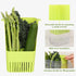 Herb Keeper 1Pcs, BPA-Free Plastic Herb Saver with Inner Basket for Cilantro, Mint, Parsley, Asparagus, Keeps Fresh