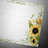 Dashleigh 50 Double-Sided Sunflower Recipe Cards, 4x6 Inches
