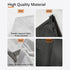 WOMACO Gray Bedside Storage Caddy, Medium Bed Side Pocket Organizer for Phones, Magazines, Tablets, Accessories