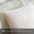 GIGIZAZA Velvet Ivory Throw Pillow Covers, Decorative Cushion Covers, 4pcs (18x18inch/45x45cm) for Sofa Couch