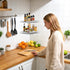 1Pack 6 Corner Shelf Wall Mount, Floating Corner Shelves,Corner withs Wire Hole for TV, Cable Box,Corner Wall Shelf