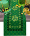 Edwiinsa St. Patrick's Day Cotton Linen Table Runner Rectangle Plate Mat Outdoor Rug