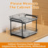 RCHYFEED 2 Tier Pull Out Spice Rack Organizer - Heavy Duty Slide Out Shelf for Kitchen Seasoning